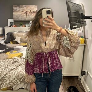 Zara blouse floral top
